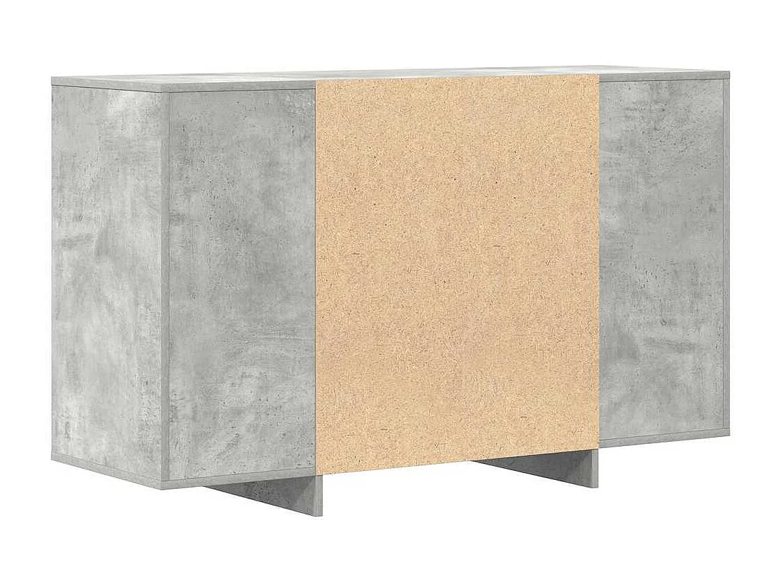 Buffet Gris béton 120 x 41 x 75 cm Bois d'ingénierie