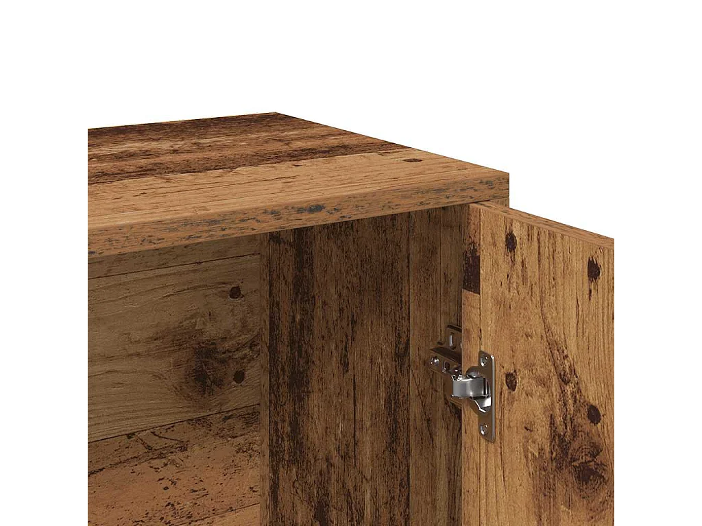 Buffet vieux bois 60x30x75 cm bois d'ingénierie