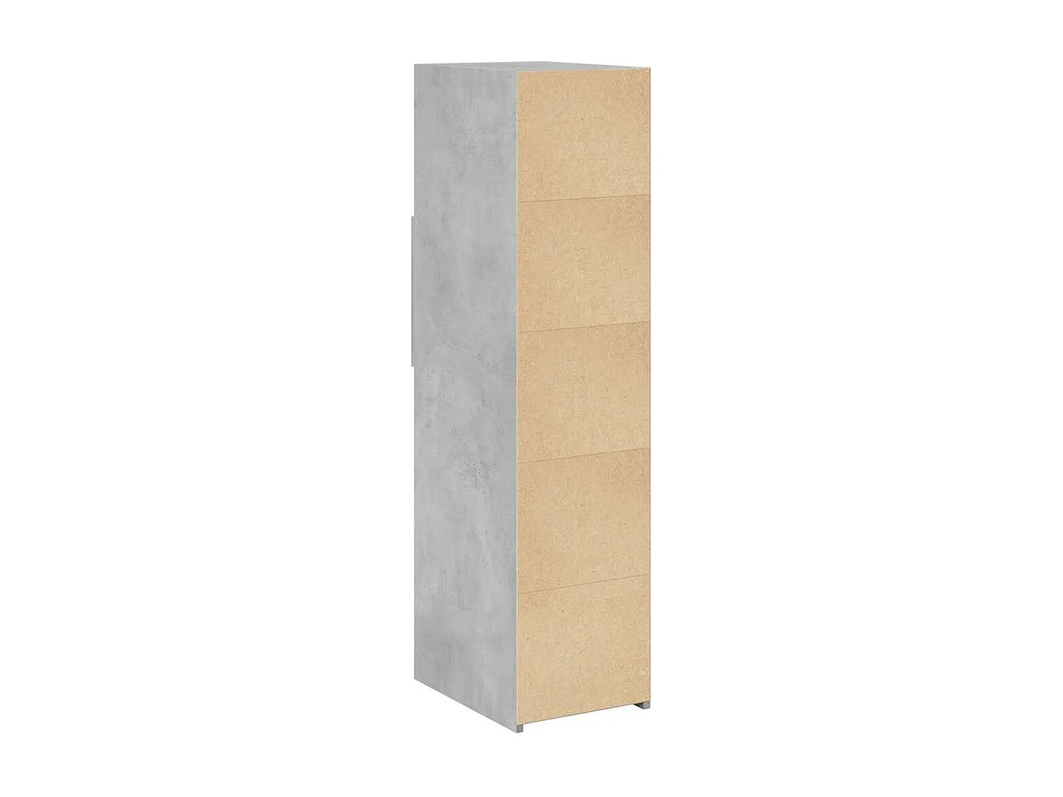 Buffet haut gris béton 30x42,5x124 cm bois d'ingénierie
