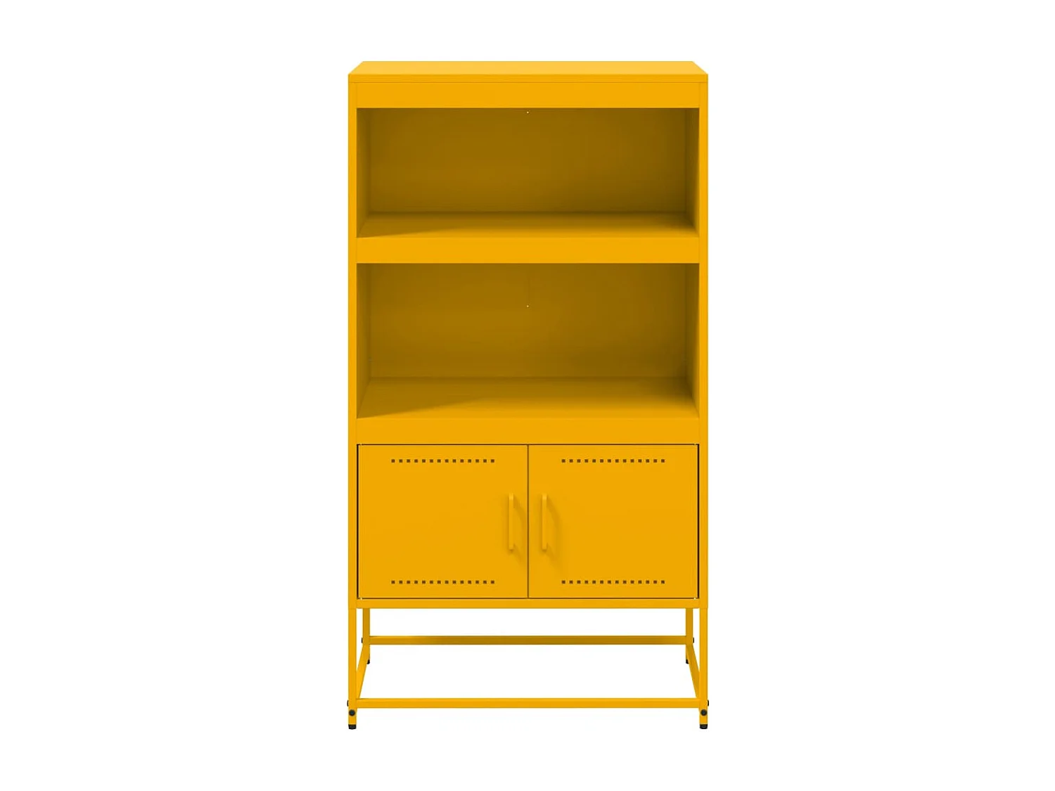 Buffet haut jaune moutarde 68,5x38,5x123,5 cm acier