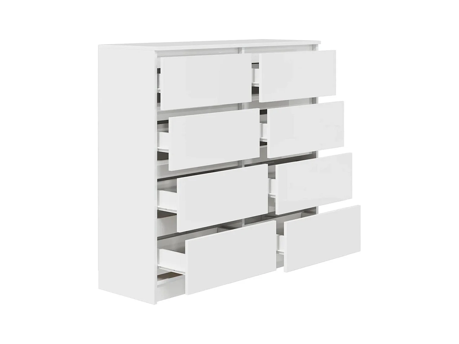 Buffet blanc 100x35x99 cm bois d'ingénierie