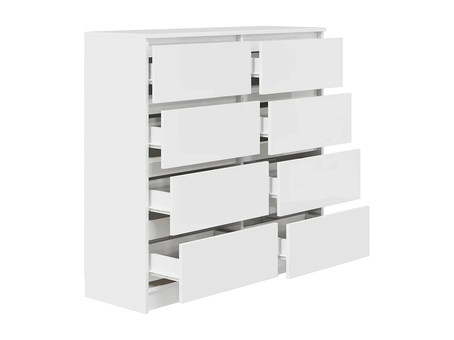 Buffet blanc 100x35x99 cm bois d'ingénierie