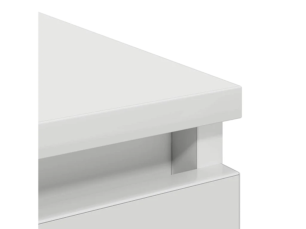 Buffet blanc 100x35x99 cm bois d'ingénierie