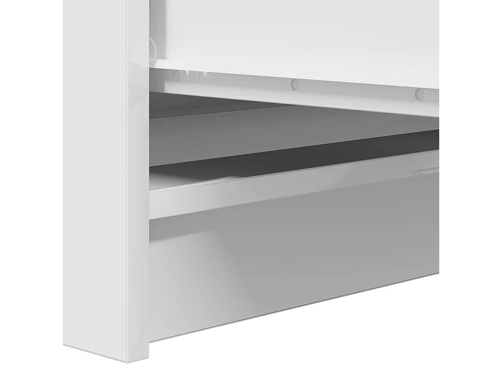 Buffet blanc 100x35x99 cm bois d'ingénierie