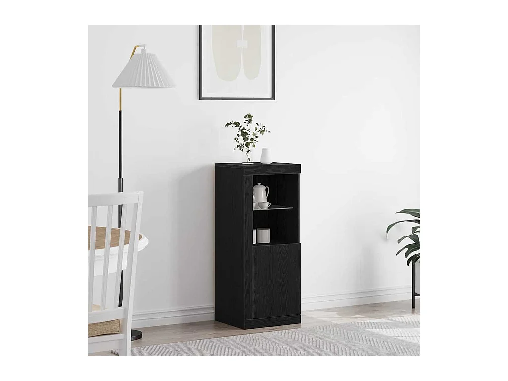 Buffet Noir 41 x 37 x 100 cm Bois d'ingénierie