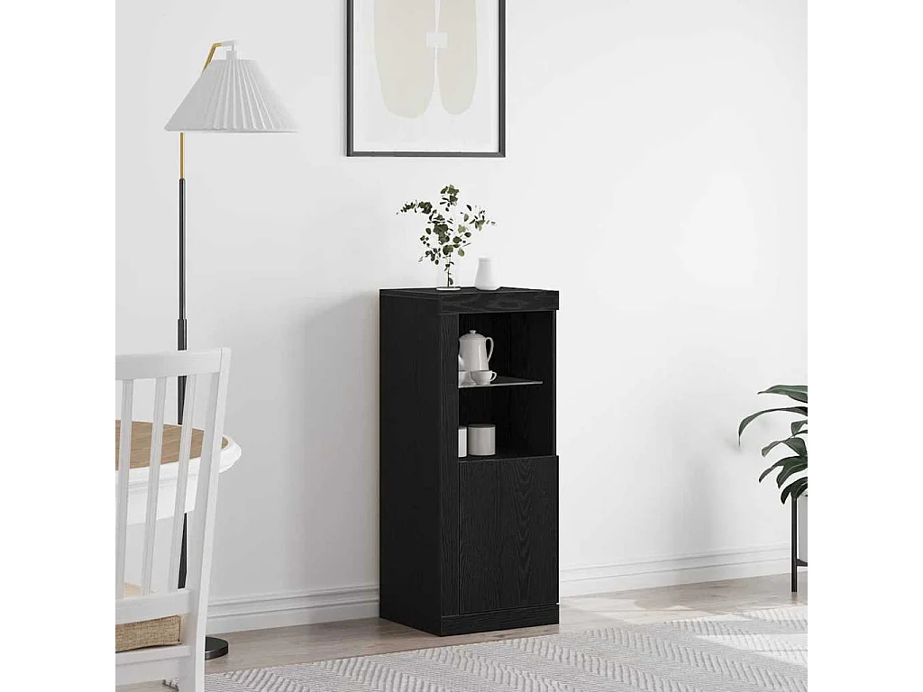 Buffet Noir 41 x 37 x 100 cm Bois d'ingénierie
