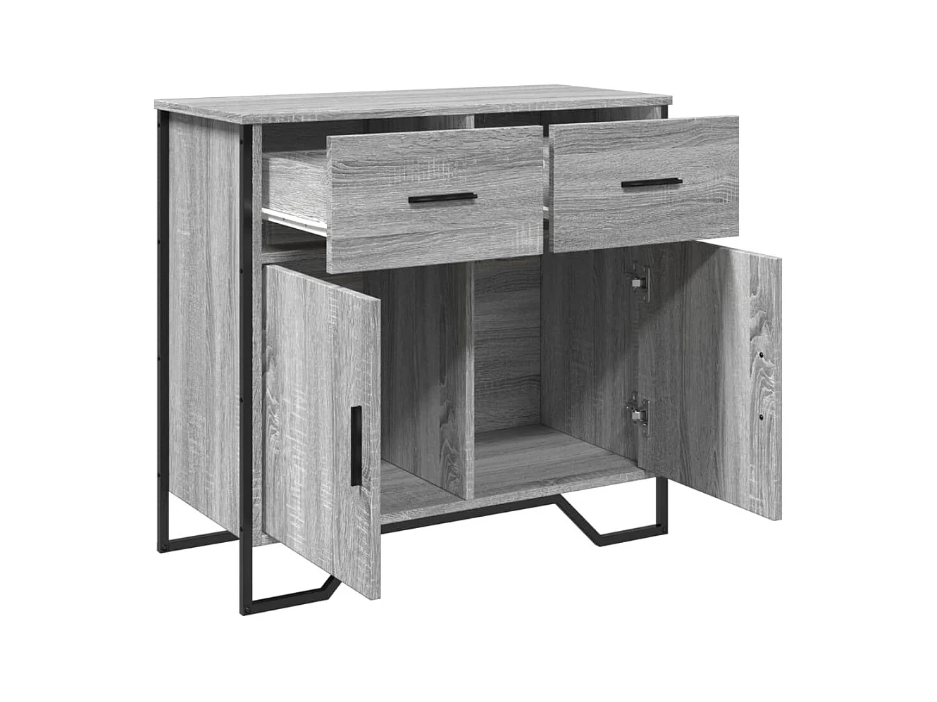 Buffet sonoma gris 79,5x35,5x74,5 cm bois d'ingénierie