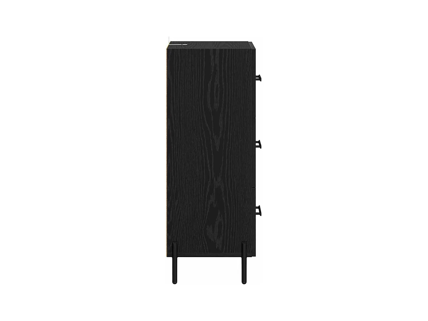 Buffet Chêne noir 34 x 34,5 x 90 cm Bois d'ingénierie