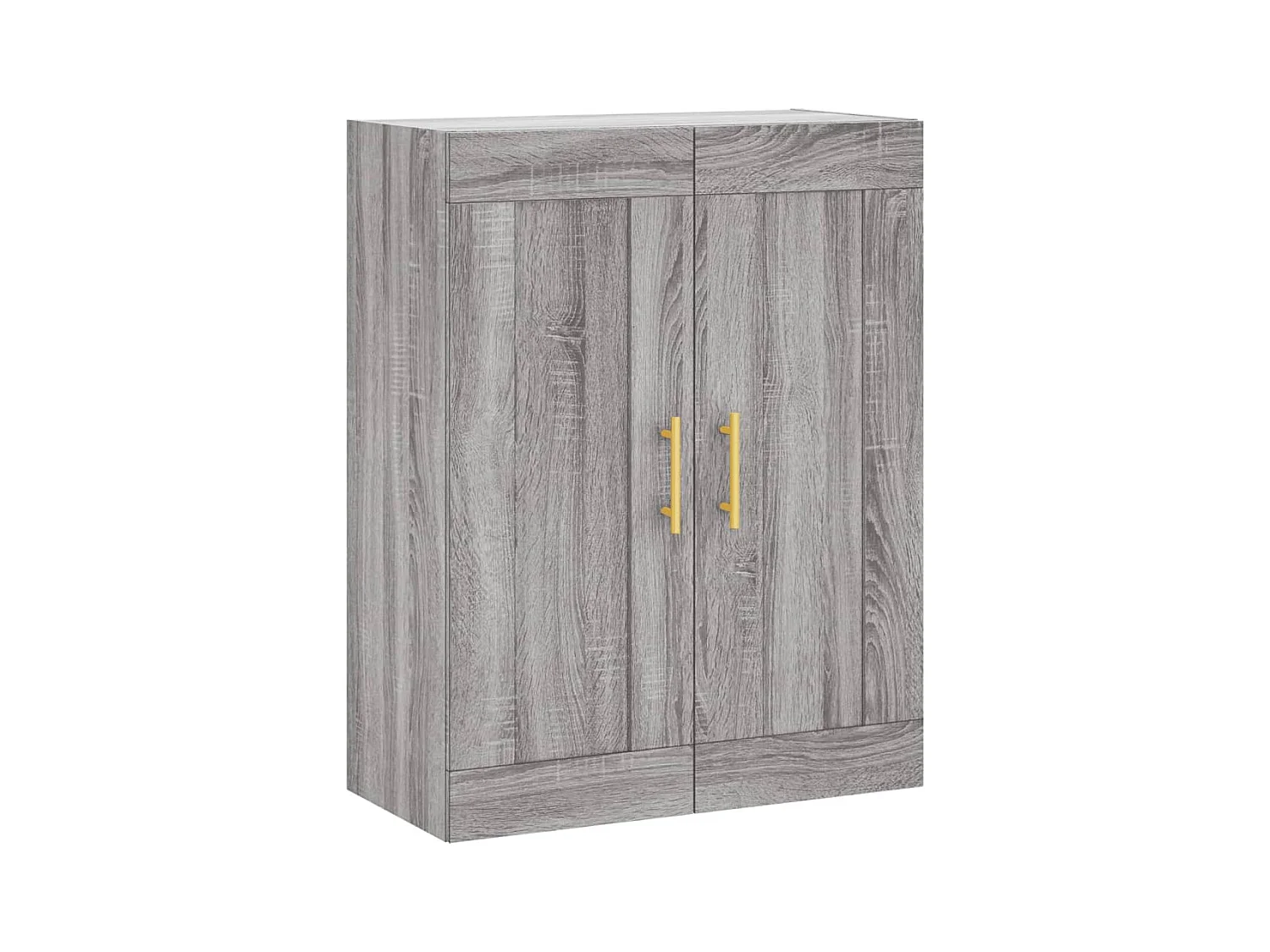 Buffet haut Sonoma gris 69,5x34x180 cm Bois d'ingénierie