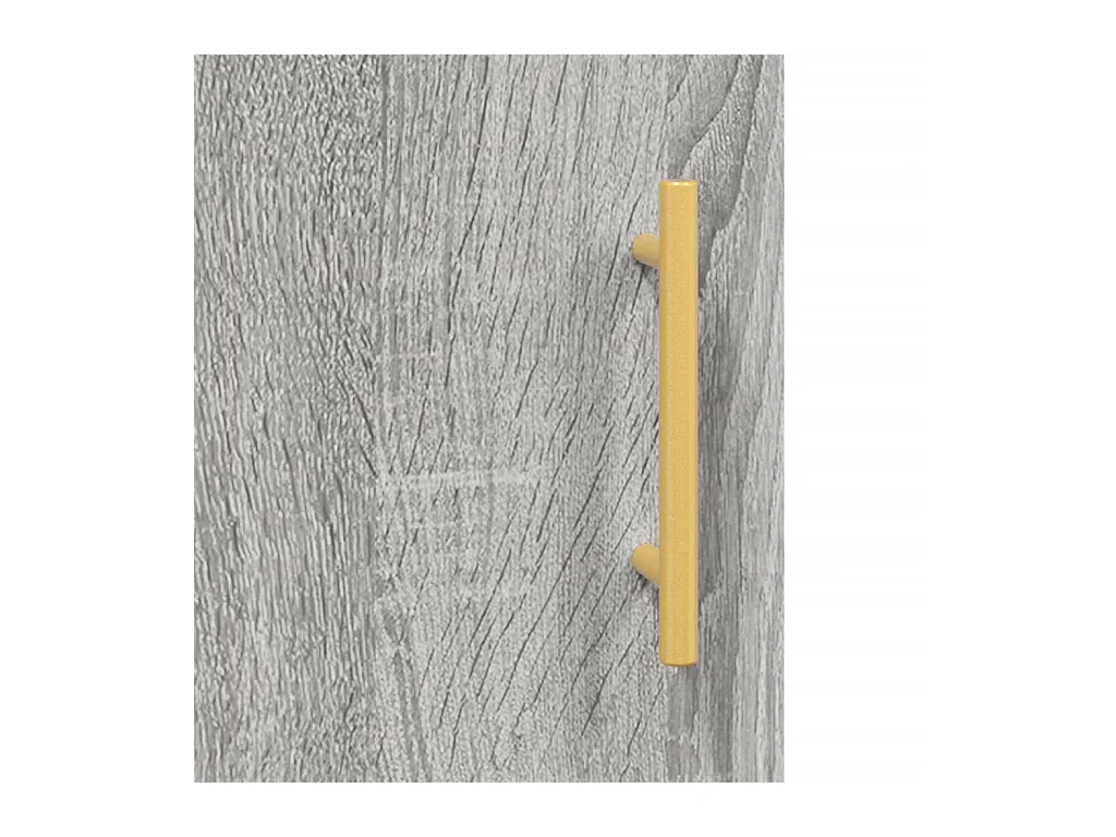 Buffet haut Sonoma gris 69,5x34x180 cm Bois d'ingénierie