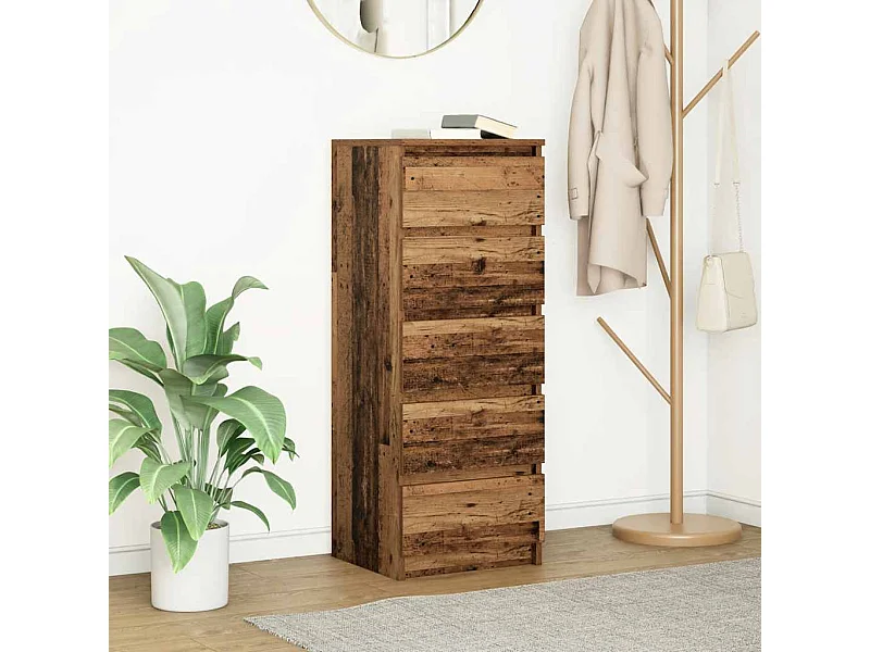 Dressoir met lades 37,5x35x99 cm bewerkt hout oud hout