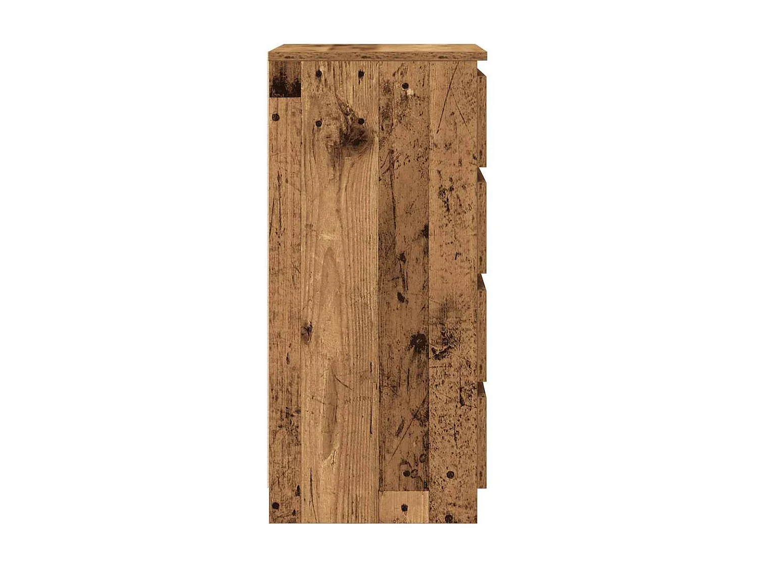 Buffet avec tiroirs vieux bois 37,5x35x99 cm bois d'ingénierie