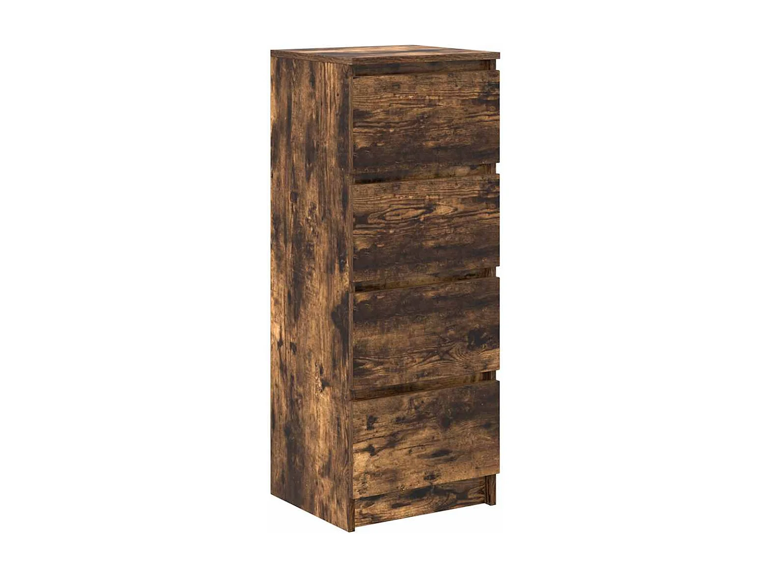 Buffet chêne fumé 37,5x35x99 cm bois d'ingénierie