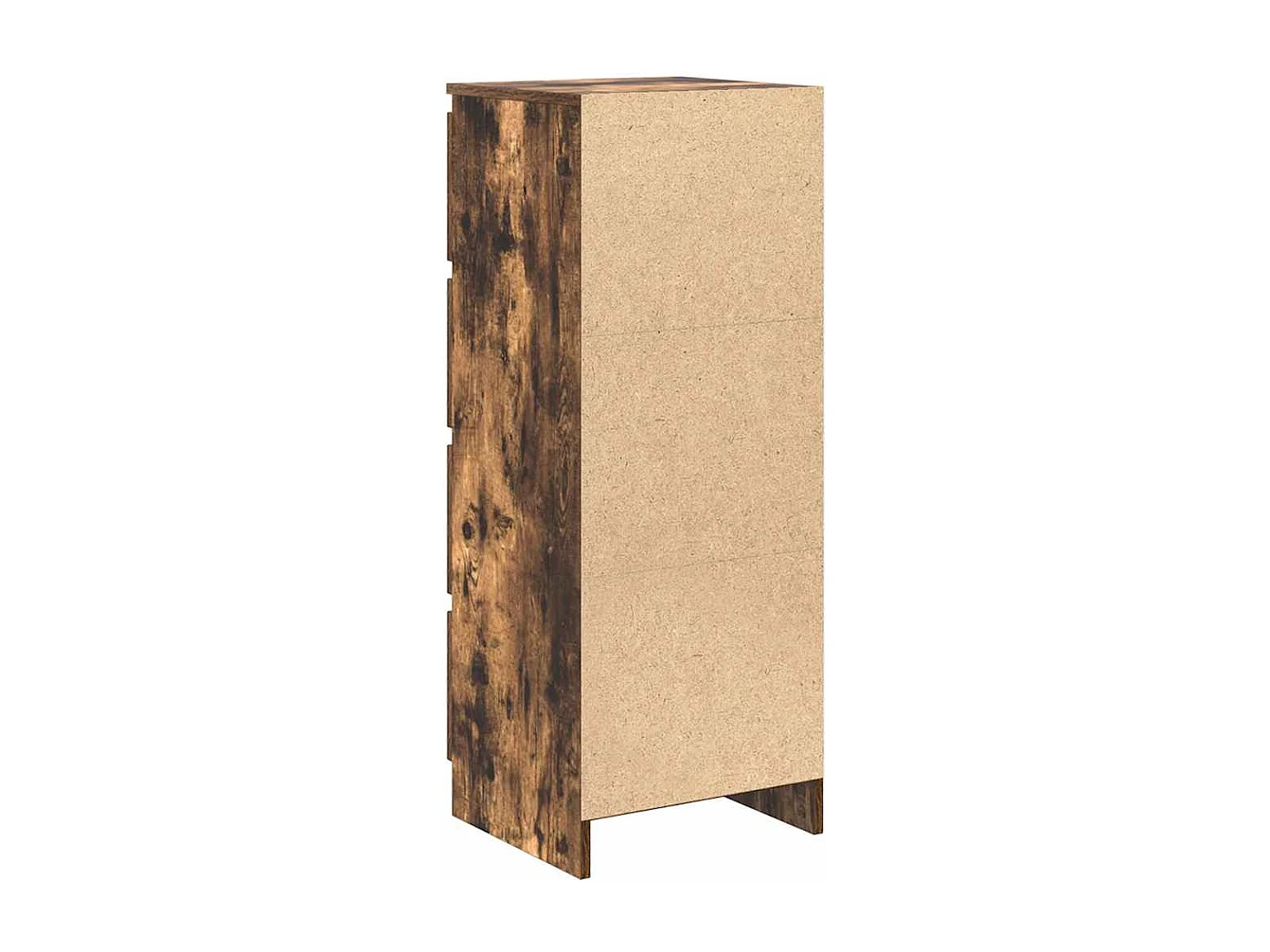 Buffet chêne fumé 37,5x35x99 cm bois d'ingénierie