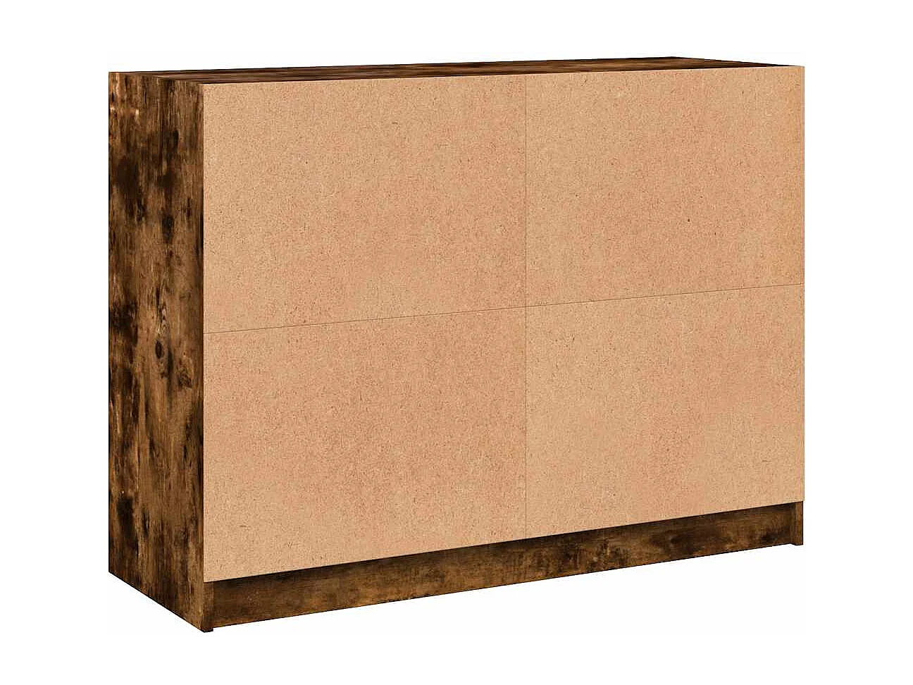 Buffet chêne fumé 102x37x75,5 cm bois d'ingénierie