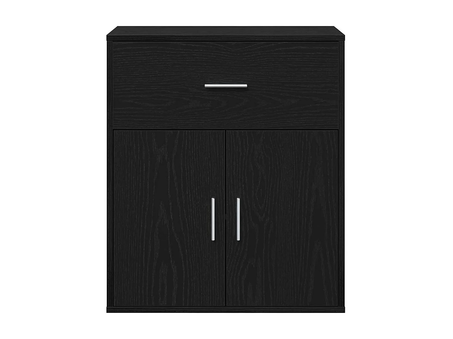 Buffet avec tiroir Chêne noir 60 x 31 x 70 cm Bois d'ingénierie