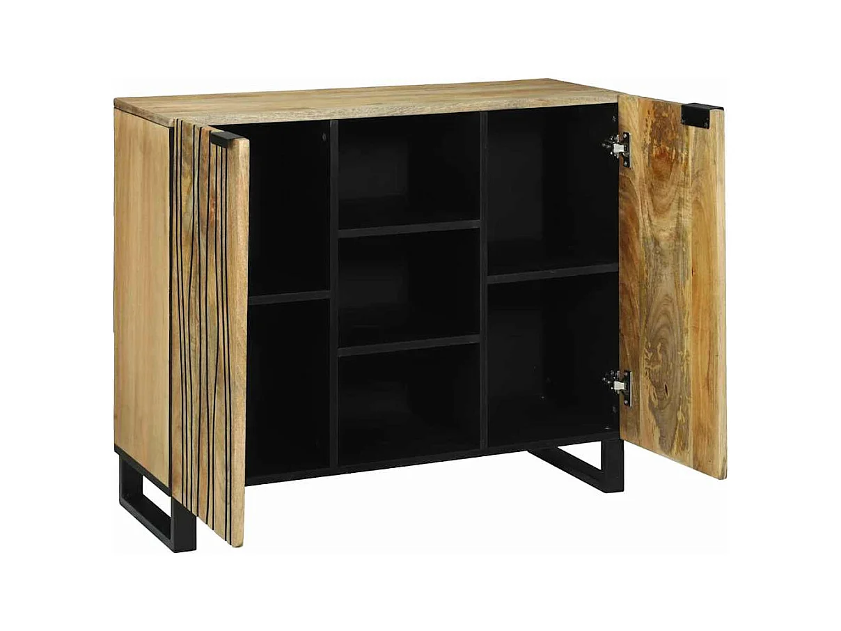 Buffet Marron 90 x 33 x 75 cm bois de manguier massif