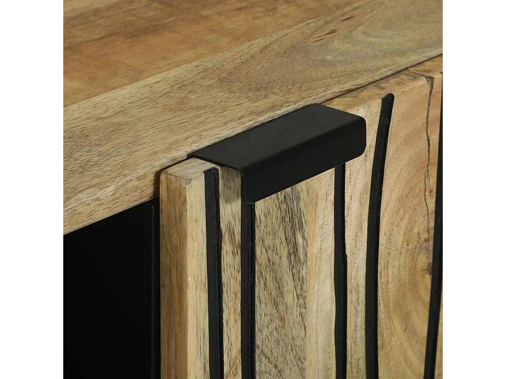 Buffet Marron 90 x 33 x 75 cm bois de manguier massif