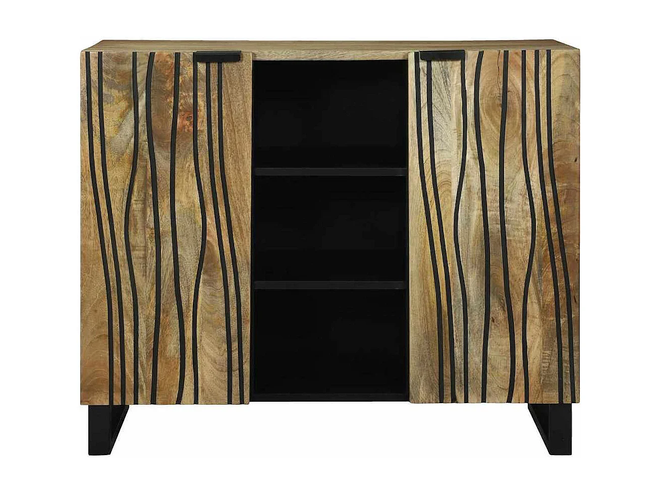 Buffet Marron 90 x 33 x 75 cm bois de manguier massif