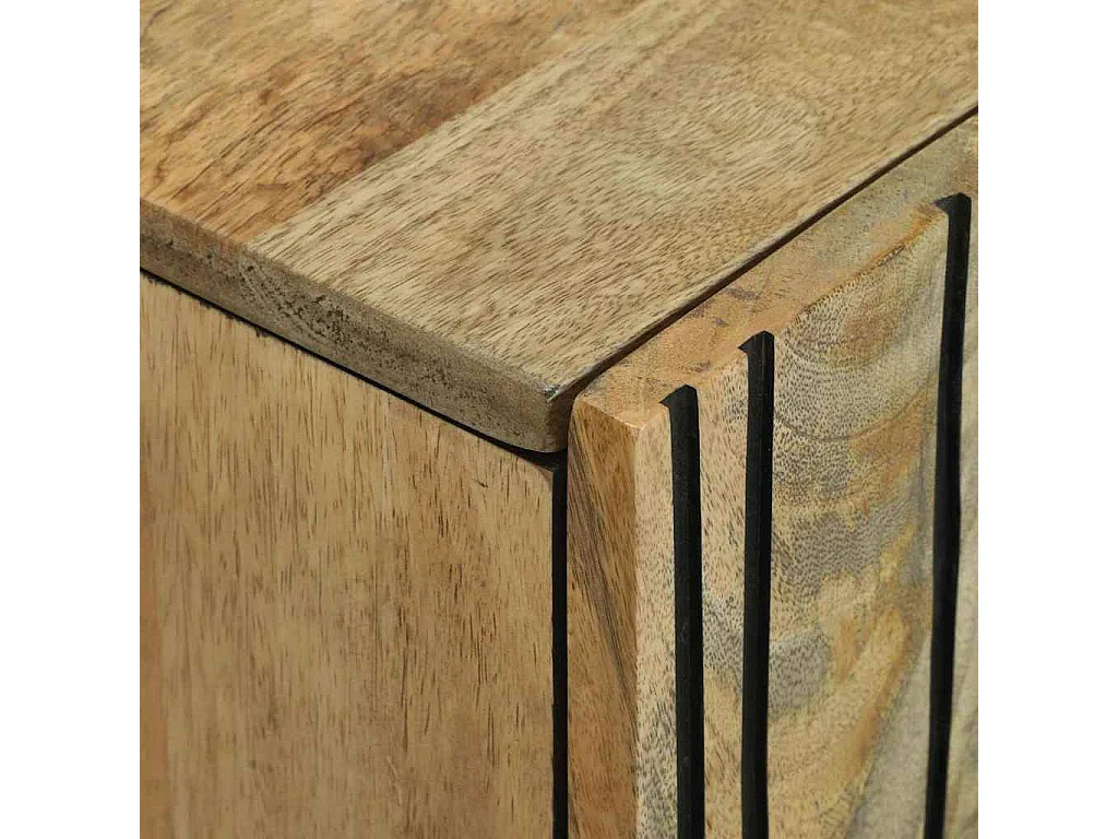 Buffet Marron 90 x 33 x 75 cm bois de manguier massif