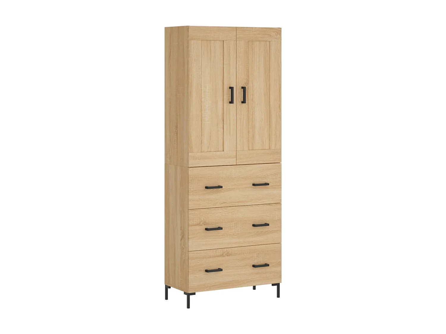 Buffet haut Chêne sonoma 69,5x34x180 cm Bois d'ingénierie