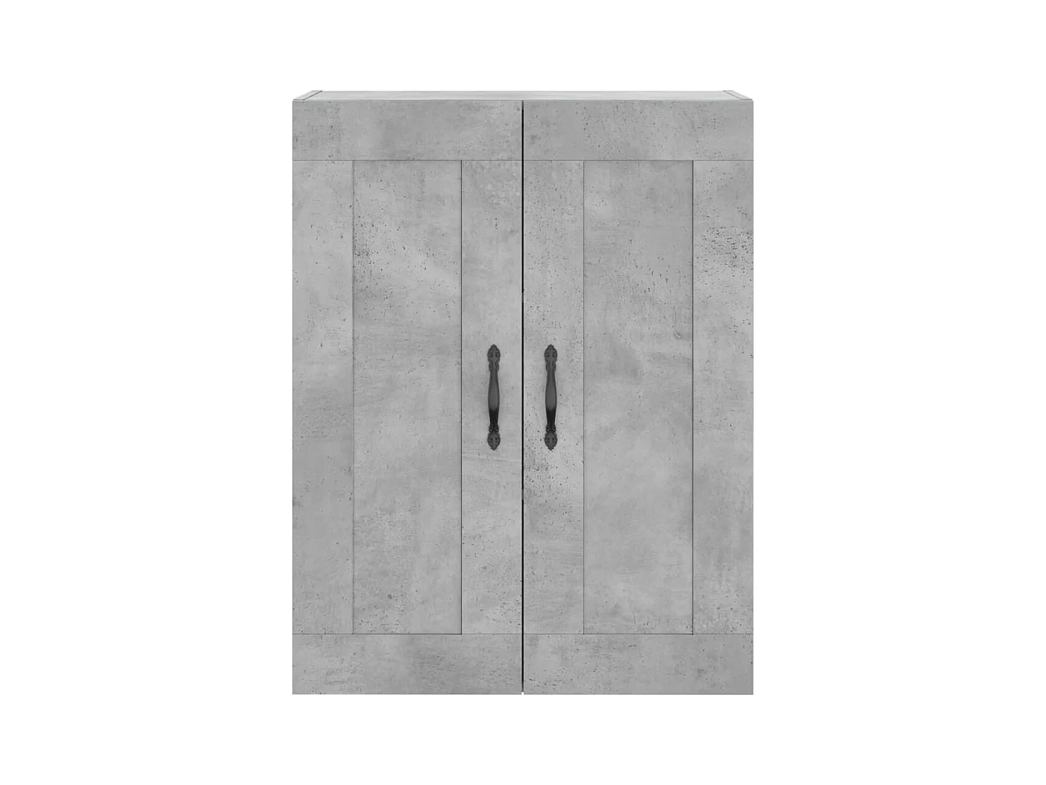 Buffet haut Gris béton 69,5x34x180 cm Bois d'ingénierie