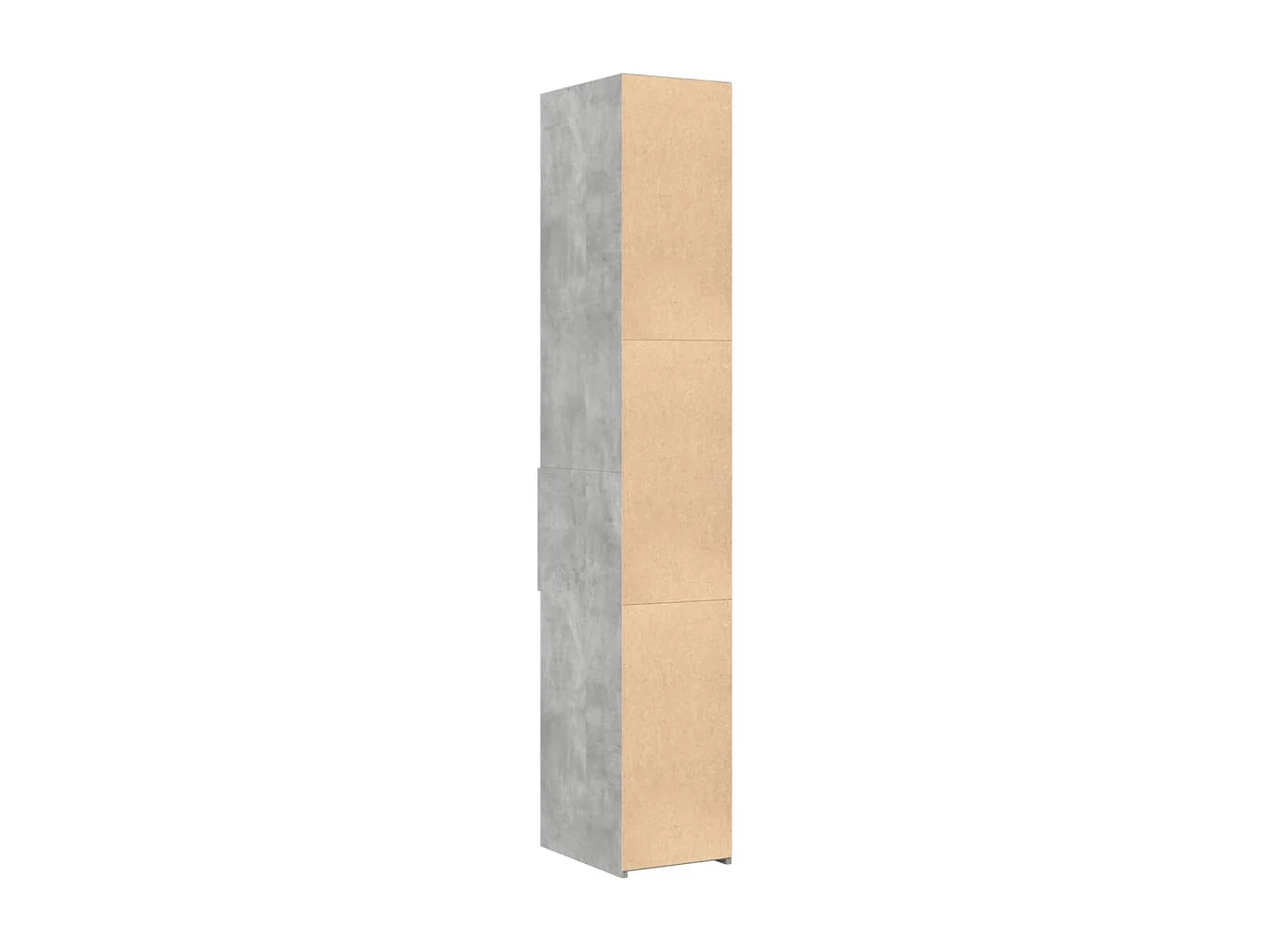 Buffet haut gris béton 30x42,5x185 cm bois d'ingénierie