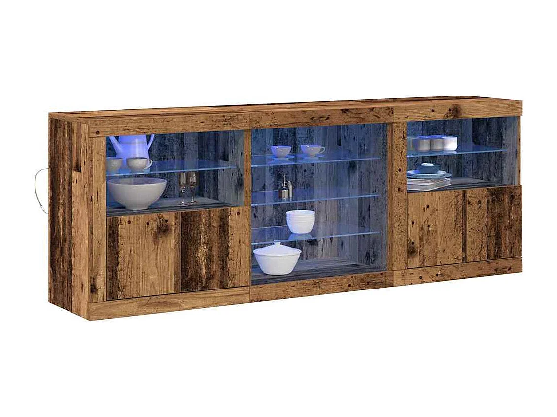 Buffet Bois ancien 181.5 x 37 x 67 cm Bois d'ingénierie