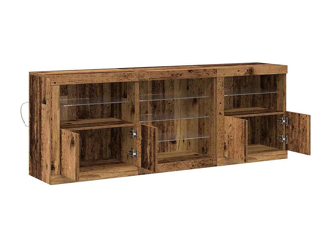Buffet Bois ancien 181.5 x 37 x 67 cm Bois d'ingénierie
