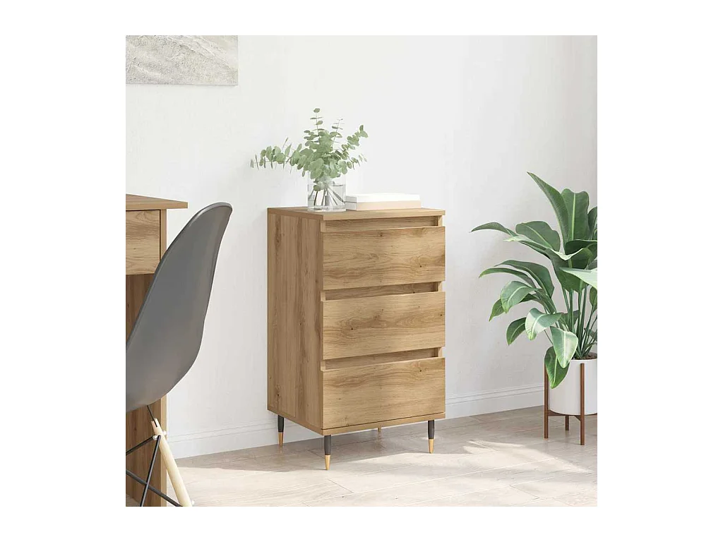 Buffet chêne artisanal 35 x 40 x 70 cm Bois d'ingénierie