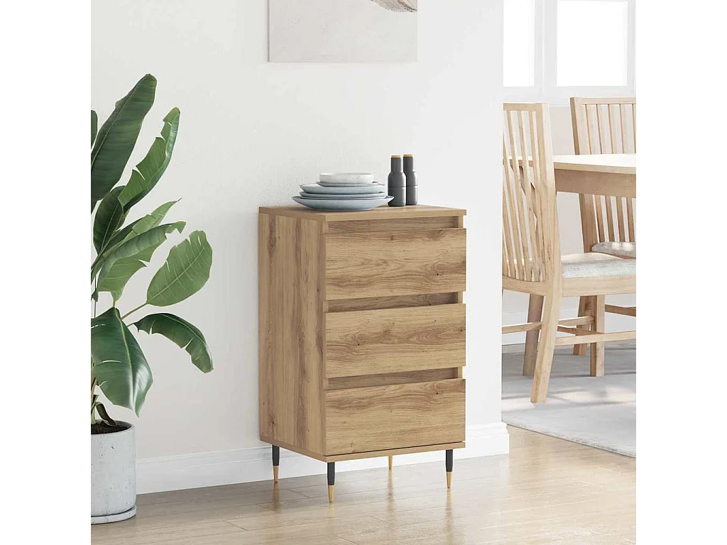 Buffet chêne artisanal 35 x 40 x 70 cm Bois d'ingénierie