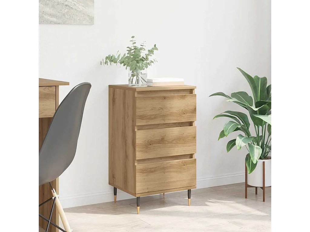 Buffet chêne artisanal 35 x 40 x 70 cm Bois d'ingénierie