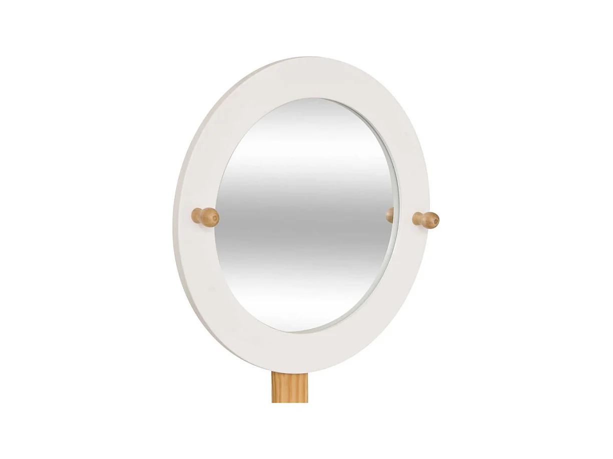 Coiffeuse Enfant Avec Tabouret "Nomade" 89cm Blanc