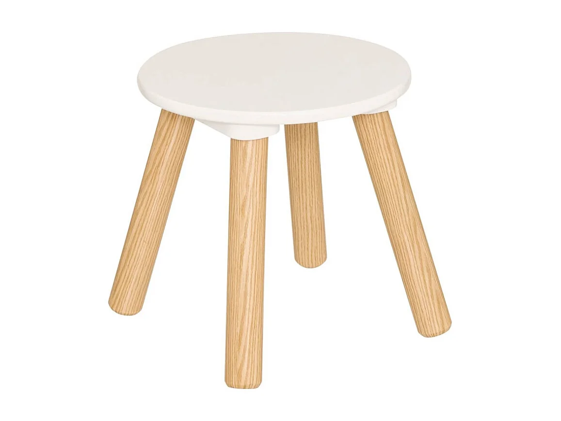 Coiffeuse Enfant Avec Tabouret "Nomade" 89cm Blanc