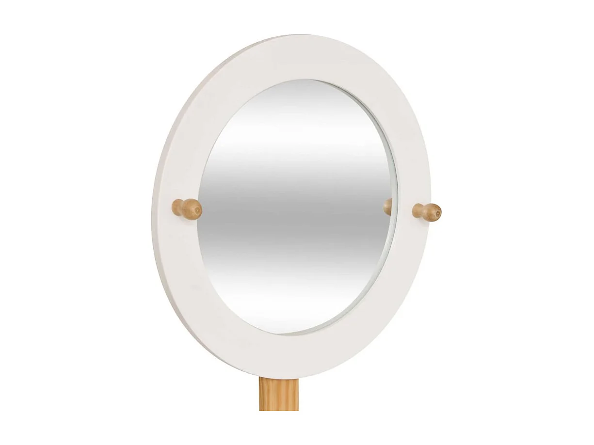 Coiffeuse Enfant Avec Tabouret "Nomade" 89cm Blanc