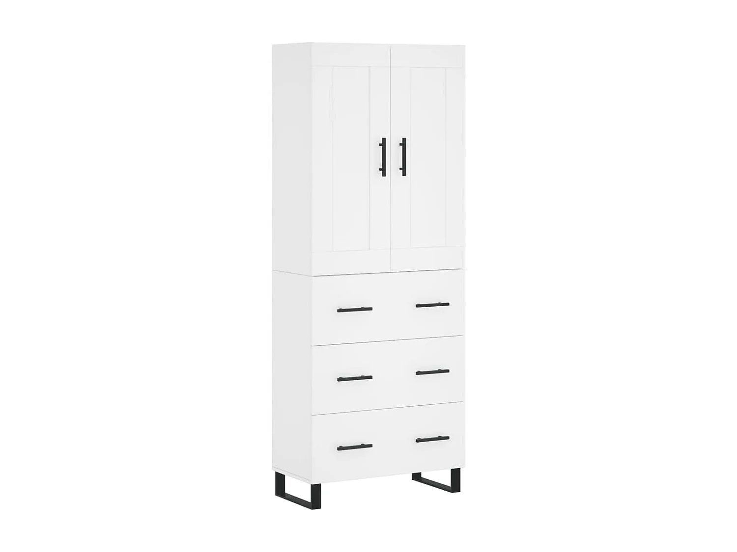 Armário alto 69,5x34x180 cm derivados de madeira branco