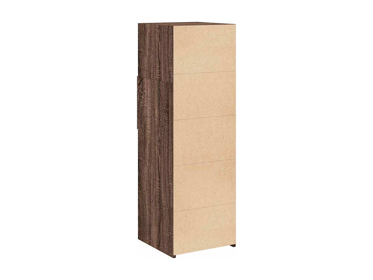 Buffet haut chêne marron 40x42,5x124 cm bois d'ingénierie