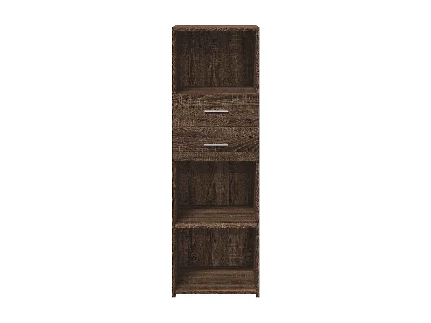 Buffet haut chêne marron 40x42,5x124 cm bois d'ingénierie
