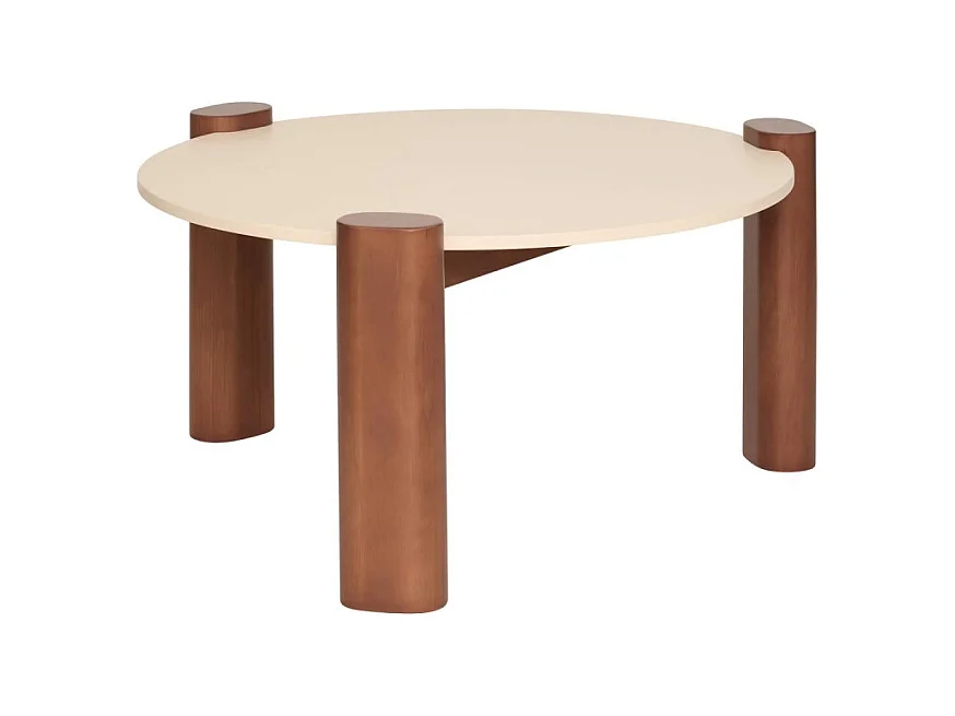 Table Basse Design "Jilani" 85cm Beige