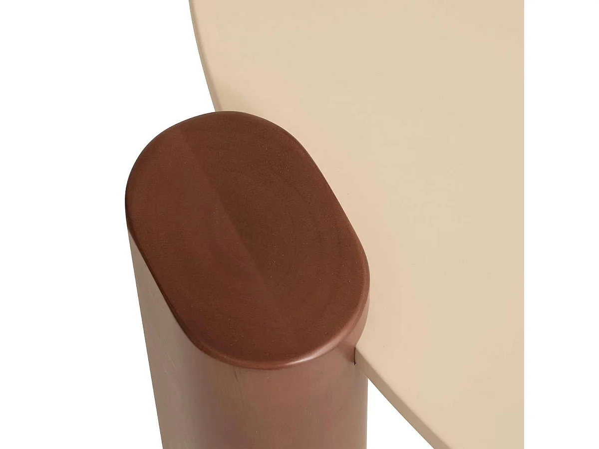 Table Basse Design "Jilani" 85cm Beige