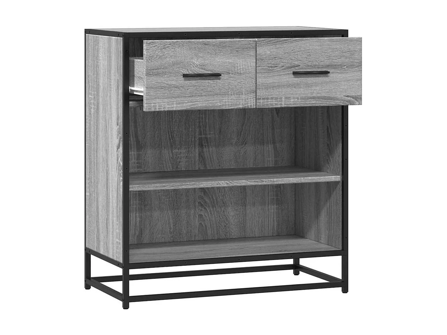 Buffet sonoma gris 68x35x76 cm bois d'ingénierie