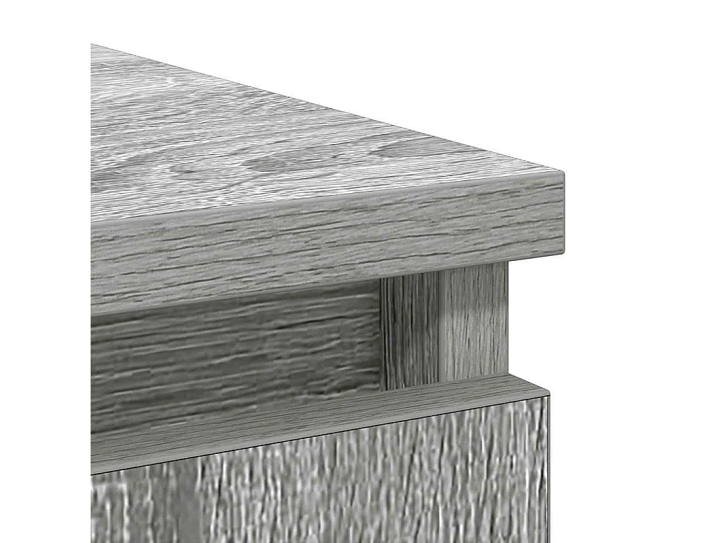 Buffet avec tiroir sonoma gris 71x35x65 cm bois d'ingénierie