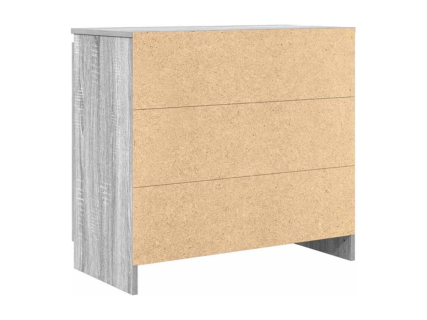 Buffet avec tiroir sonoma gris 71x35x65 cm bois d'ingénierie