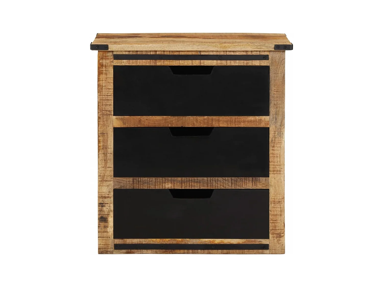 Buffet avec 3 tiroirs 55x35x60 cm bois massif de manguier