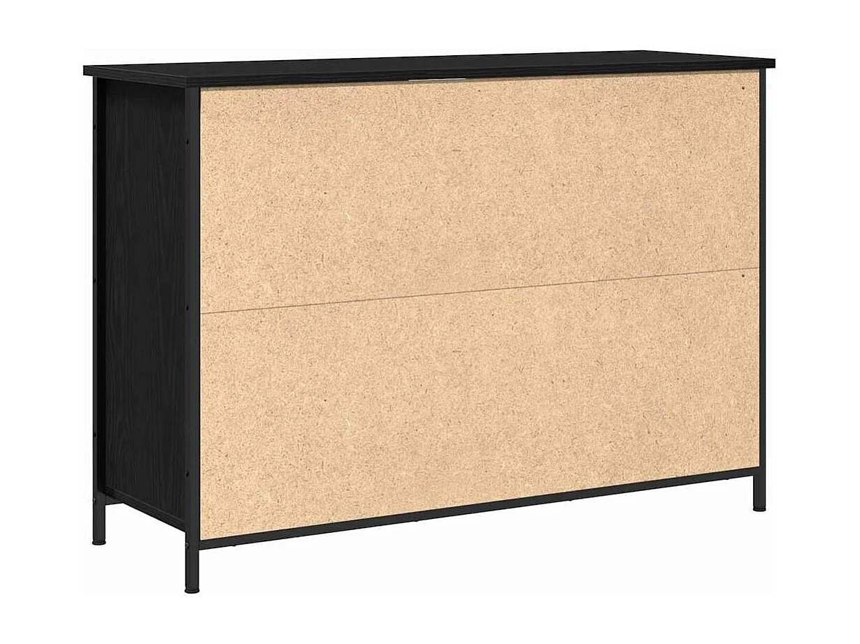 Buffet Chêne noir 100 x 35 x 70 cm Bois d'ingénierie