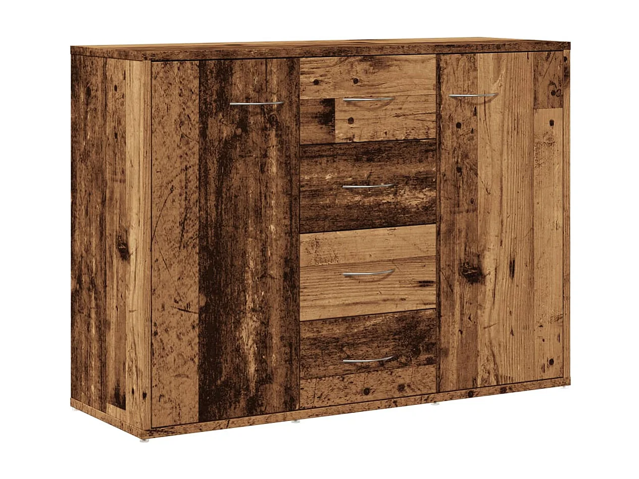 Buffet vieux bois 88x30x64 cm bois d'ingénierie