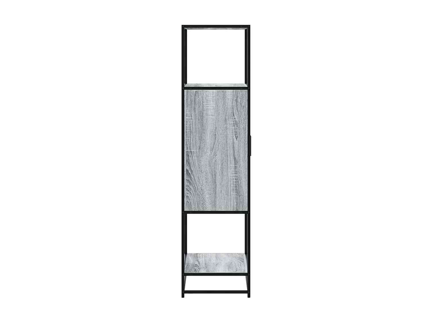 Buffet haut sonoma gris 68x35x139 cm bois d'ingénierie et métal