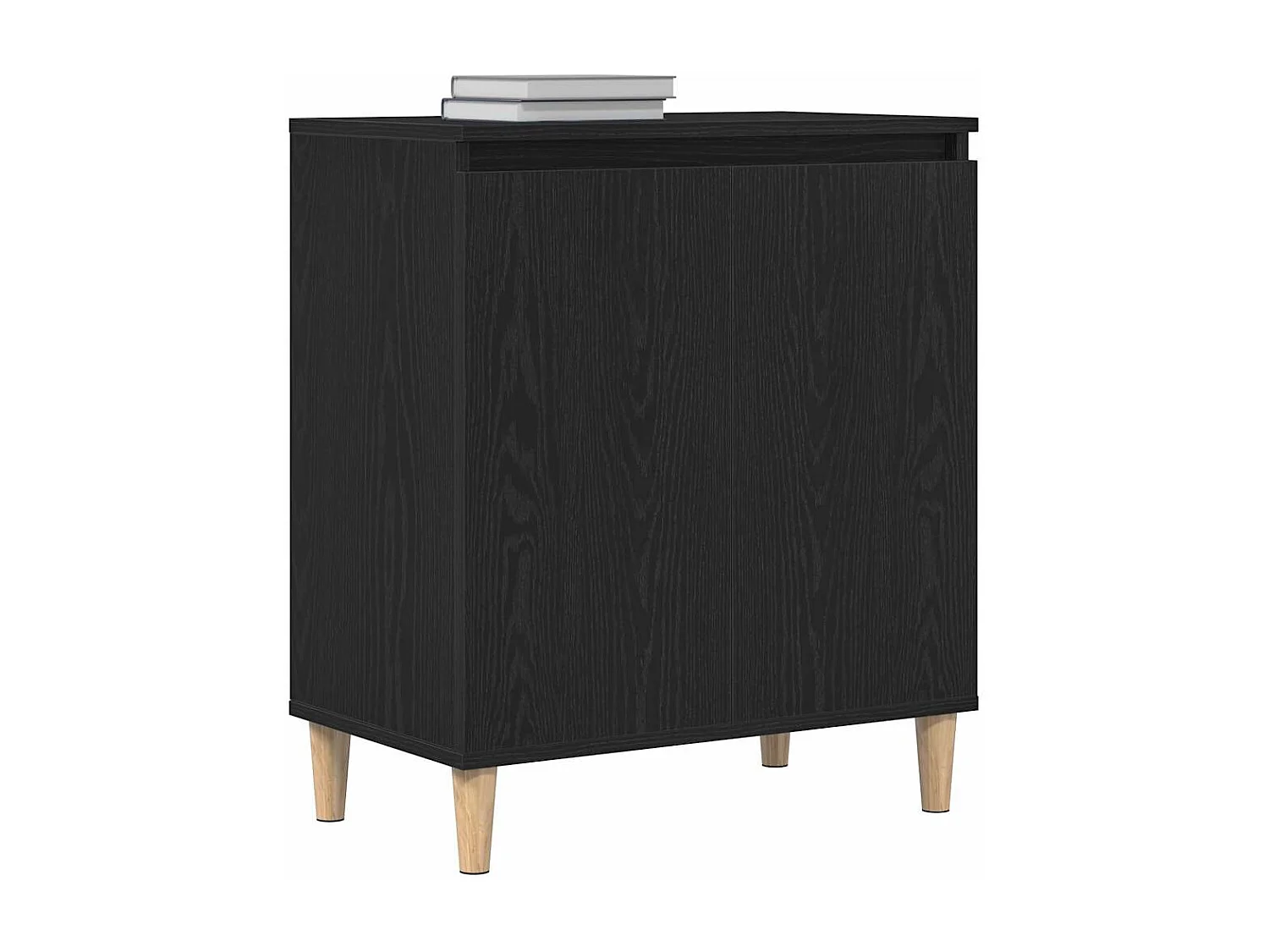 Buffet Noir 60 x 35 x 70 cm Bois d'ingénierie