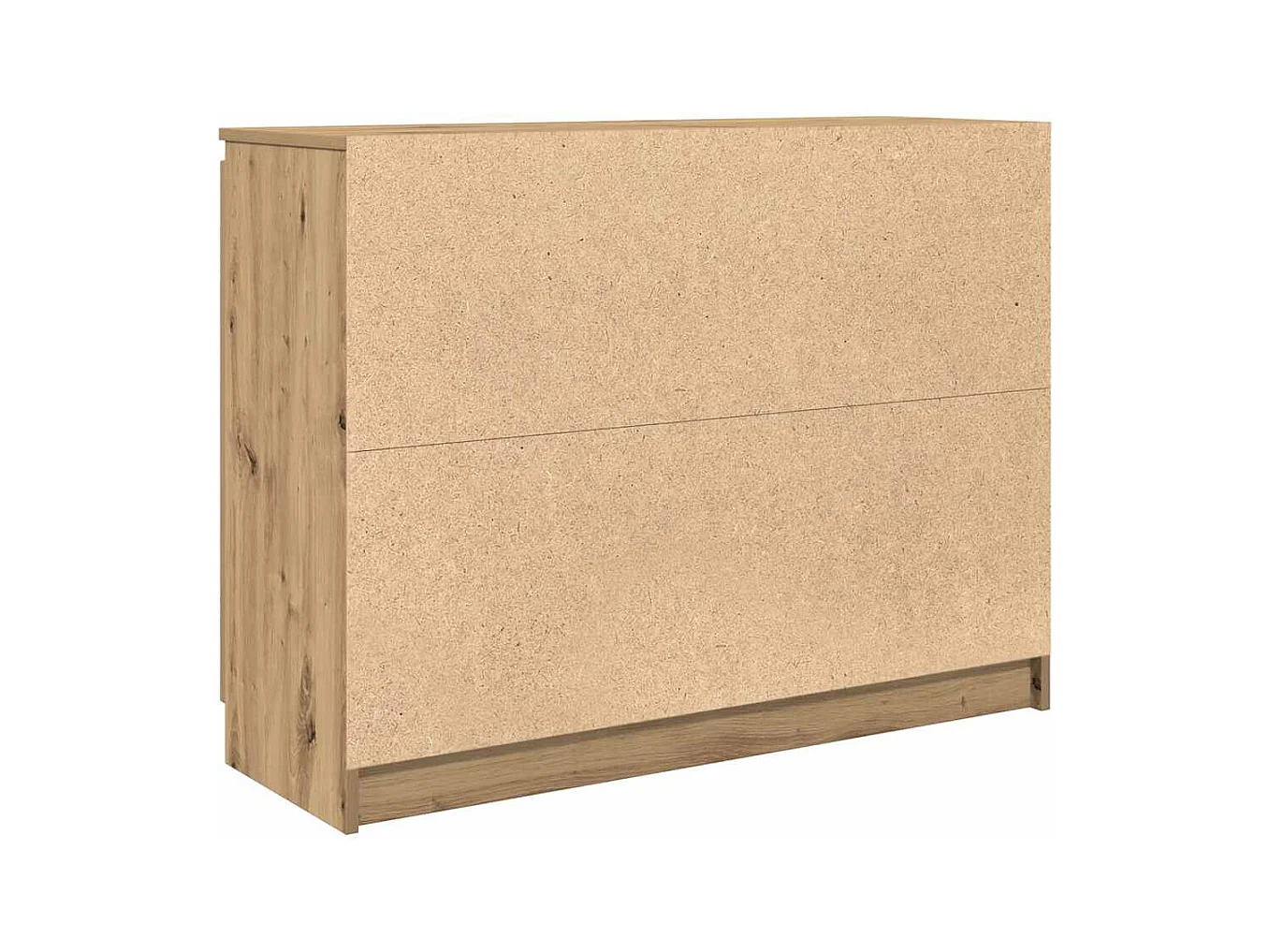 Buffet et tiroirs chêne artisanal 100,5x35x76cm bois ingénierie