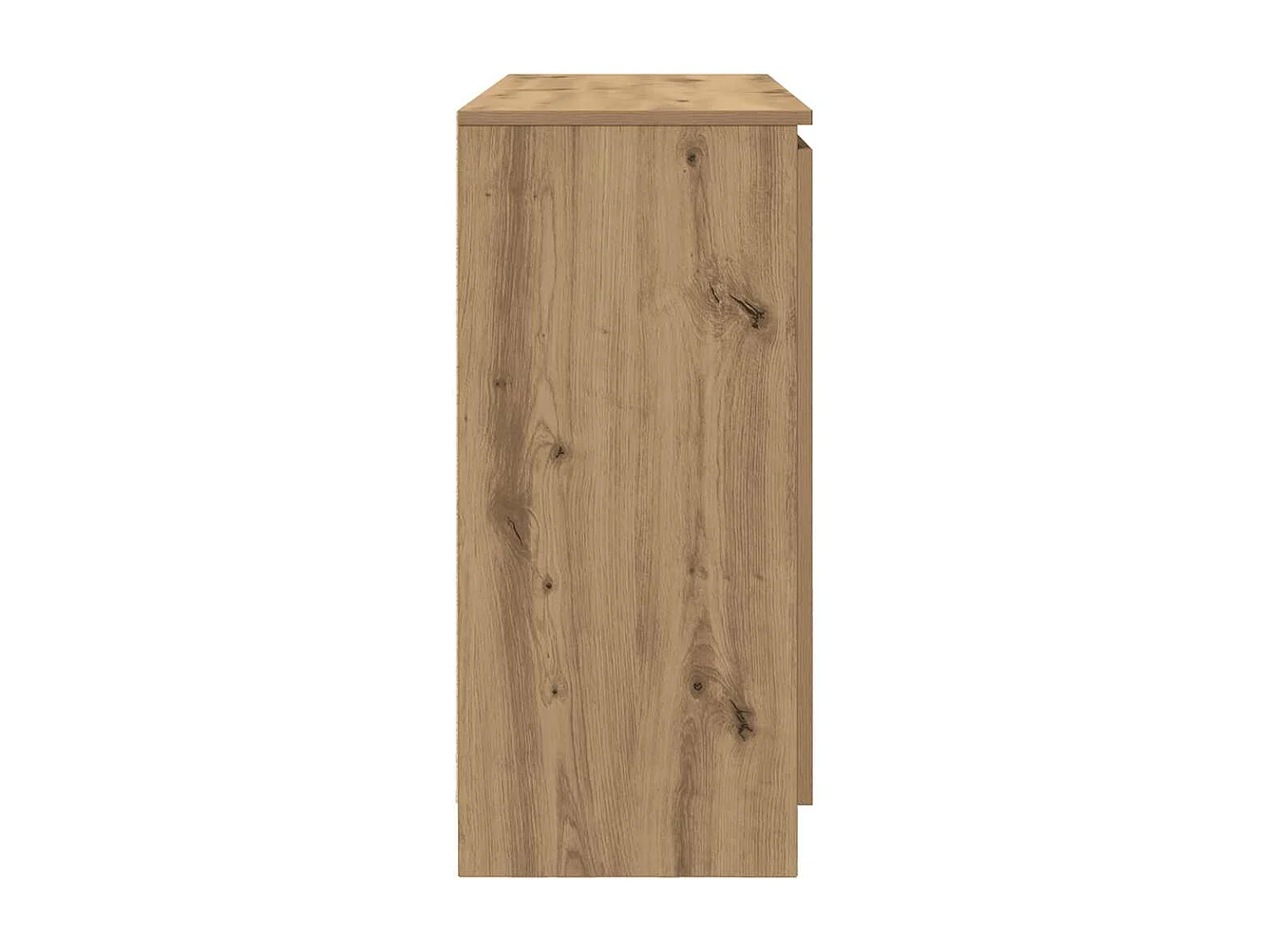 Buffet et tiroirs chêne artisanal 100,5x35x76cm bois ingénierie